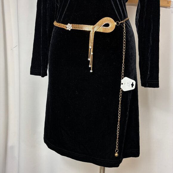 Sophia Gold Metal Jewel Vintage Belt NWT NOS - Picture 1 of 15